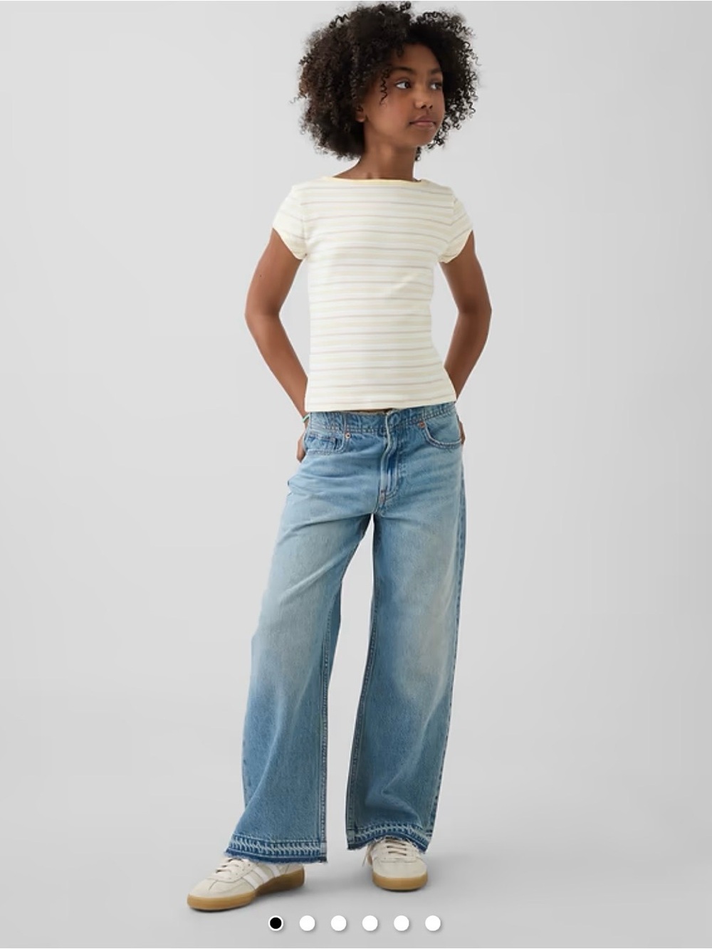 GAP Light Blue Wide-Leg Denim Jeans